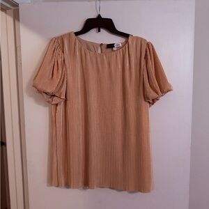 Shimmer Pleated Top